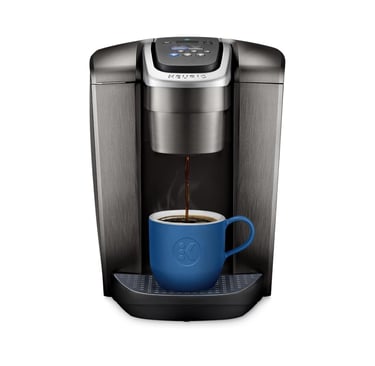Keurig K-Elite single-serve smart coffee maker with strength and temperature control, brushed slate 