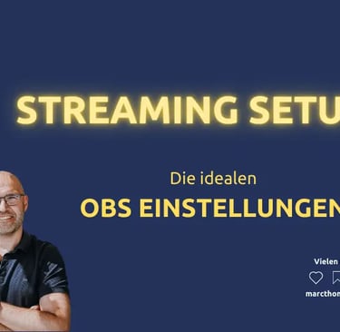 Professional streaming setup guide featuring ideal OBS settings for high-quality live video.