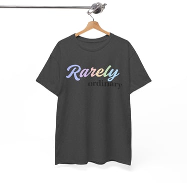 Rarely ordinary Cotton Tee, Dark Heather