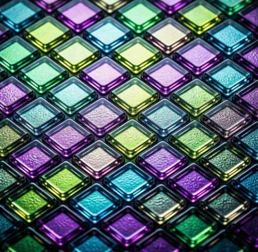 Macro visualization of an uncompressed 32-bit floating-point acoustic matrix phase-cancellation.