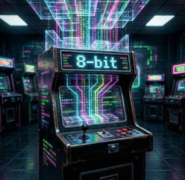 A hyper-detailed structural visualization of 8-bit programmable sound generators.