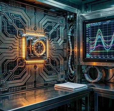 A master-level structural hardware diagram illustrating the real-time mathematical synthesis.