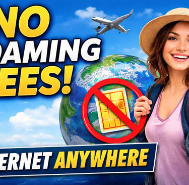 eSim, no roaming fee,dinalex travel tours