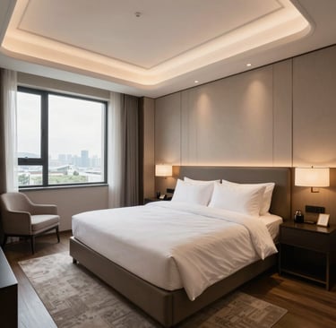 create hyperrealistic luxury room hotels