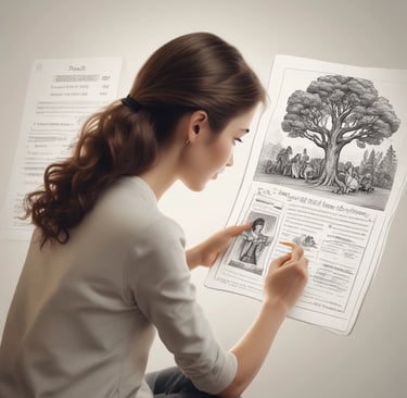 An artistic arrangement of ebook covers laid out on a sleek modern surface with soft lighting.