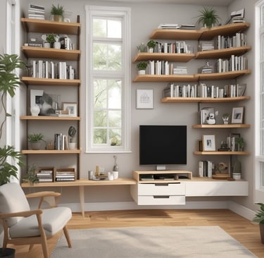 Bright living room with modern inventory