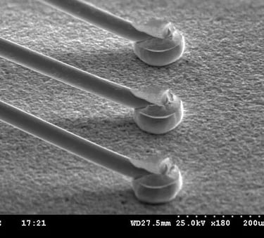 Ball wire bonding on semiconductor bond pads
