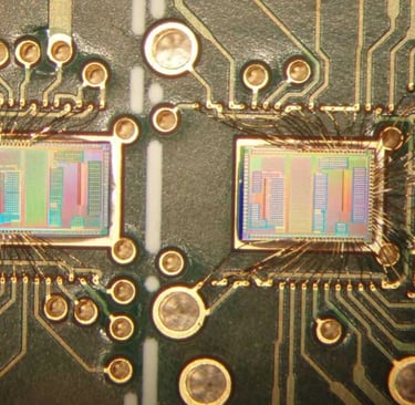 MEMS wire bonding on dual-die semiconductor package