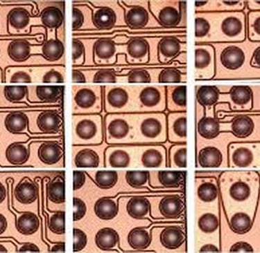 Copper redistribution layer thickness uniformity patterns