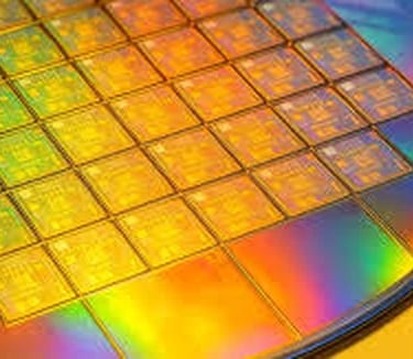 Wafer-level semiconductor die array on silicon wafer