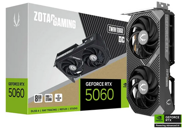 Foto de uma placa de video Geforce RTX5060