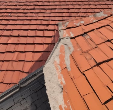 Inspector checking the roof for wind mitigation features on a coastal home.