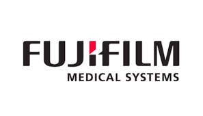 Fujifilm Medical Systems logo in black text with red detail on a white background.