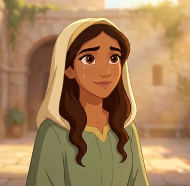 An artistic depiction of Leah from Genesis 29, representing the biblical story of endurance