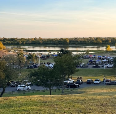 vista panoramica de la costanera de victoria entre rios dede la parte alta de la colina