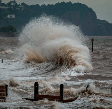 the image of tsunami wave