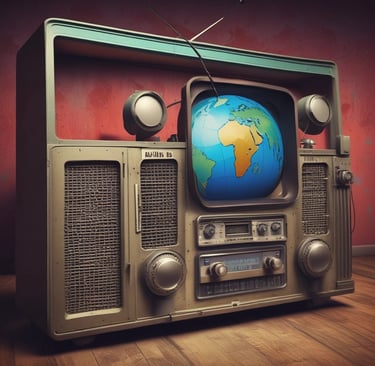 Volunteers setting up equipment outdoors during a community outreach event.