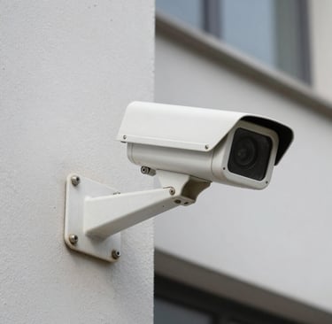 Perfectly round image of a professional camera lens with soft lighting