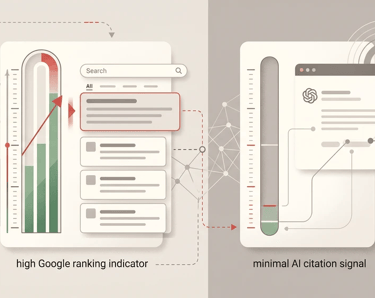 Google Rankings vs AI Citations: Lessons from CentrumAudit.hu