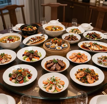 Freshly prepared meal boxes lined up in a clean, modern kitchen setting.
