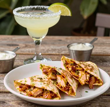 Ethan holding a cold drink, mid-laugh, with fairy lights twinkling overhead.