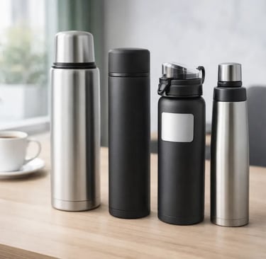 Termos promocionales personalizados con logo para eventos y empresas