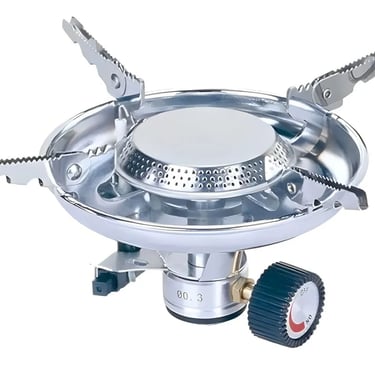 Fogareiro a gás portátil Nautika Apolo 1 boca chama ajustável camping