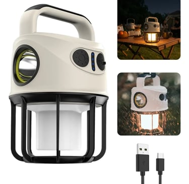 lanterna portátil acampamento recarregável