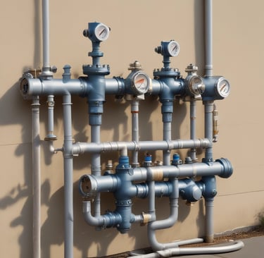 Pipes and valves are visible in this industrial image.