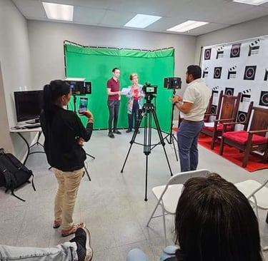 Group filmmaking workshop led by Fear Fame Arts Foundation.