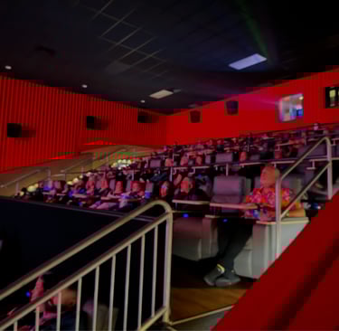 Audience attending a screening at the Fear Fame Film Festival.