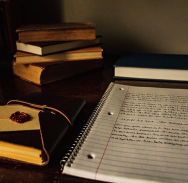 a stack of books and a stack of books