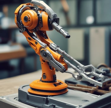 A sleek, modern workspace with multiple screens displaying industry 4.0 data and automation controls.