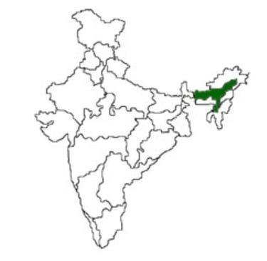 a map of india with the location of the state of maharashtra