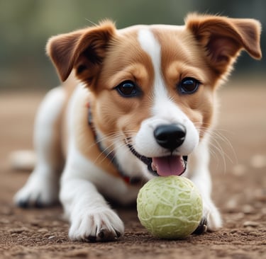 a dog wearing a face mask sitting on a wooden floor