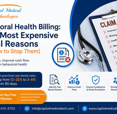 7 most expensive denial reasons in behavioral health revenue cycle management.