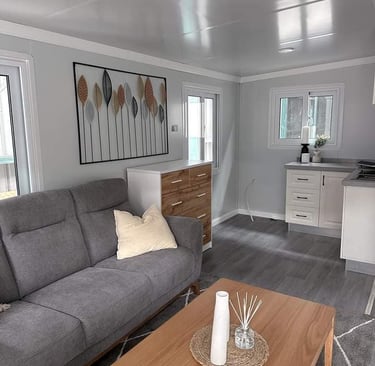 Salon conteneur habitable