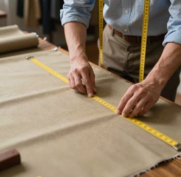 Close-up of a navy blue police uniform jacket with precise stitching and badge.