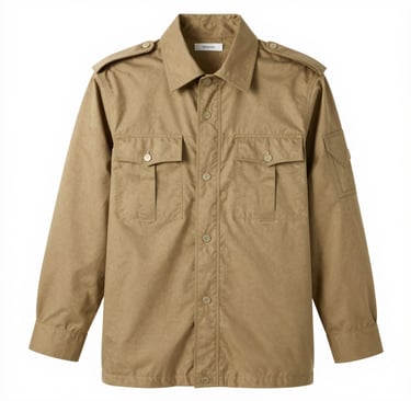 Standard size police uniform neatly folded with black, white, and red accents.