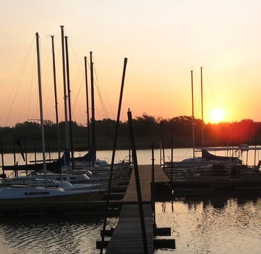 Wichita Falls Sailing Club, boat dock at Lake Arrowhead, TX