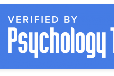 Box confirming verification by Psychology Today