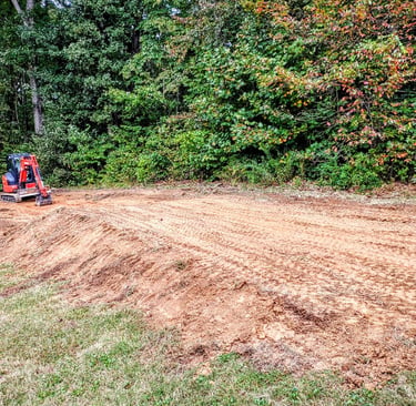 Building pad for single carport