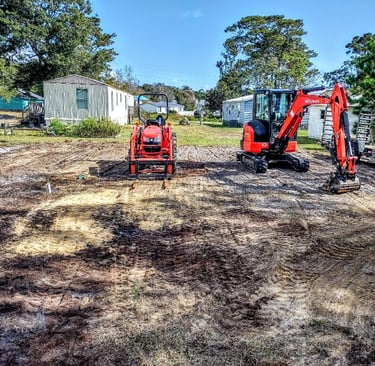 Building pad for metal building