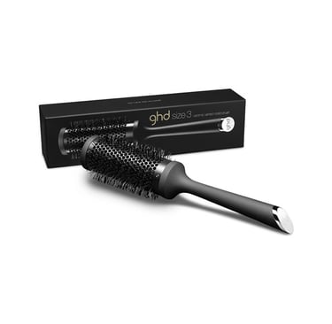 GHD size 3 ceramic vented radial hair brush for professional blow-drying and styling.