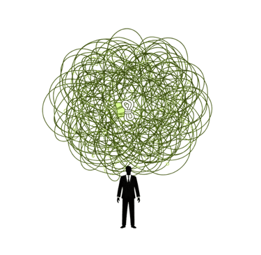 "Enchevêtrement massif jaune-vert – la complexité est construite, non accidentelle"