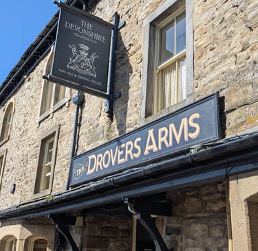 The pub at Grassington that doubles for the Drovers Arms in the TV series, All Creatures Great and S