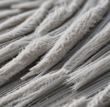 Testing setup showing tensile strength measurement of fiber-reinforced concrete beams.