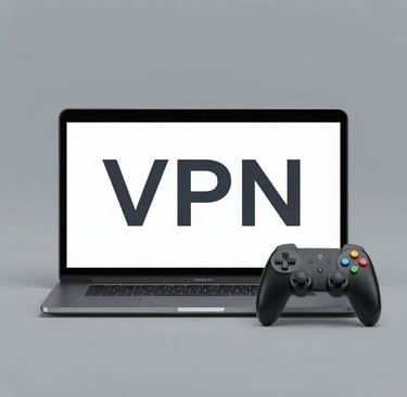 black tablet computer turned on displaying VPN