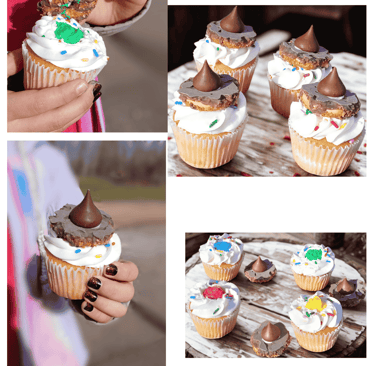 Harry Potter Sorting Hat Cupcakes.