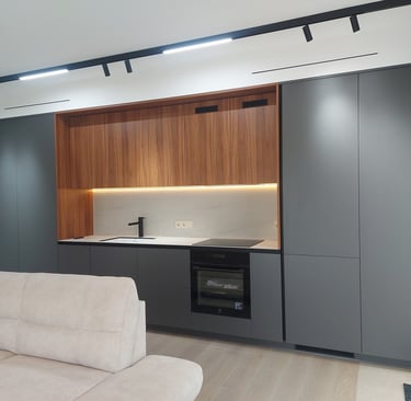 šviestuvų, kištukinių lizdų, jungiklių montavimas